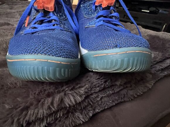 nike air jordan spike forty pe Sneakers mens Sz 12 Knicks Blue Orange High Top main image 9